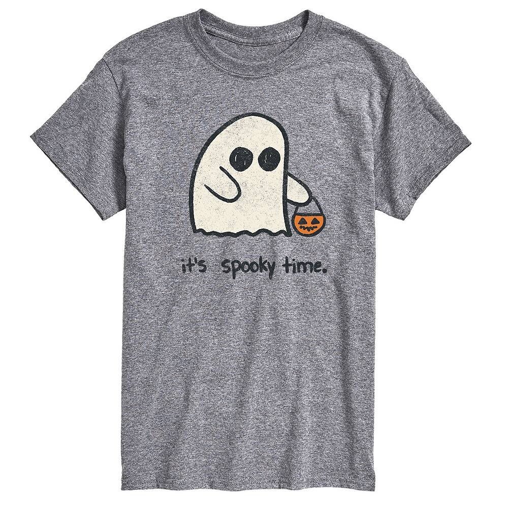 

Мужская футболка с рисунком It Spooky Time Licensed Character, серый