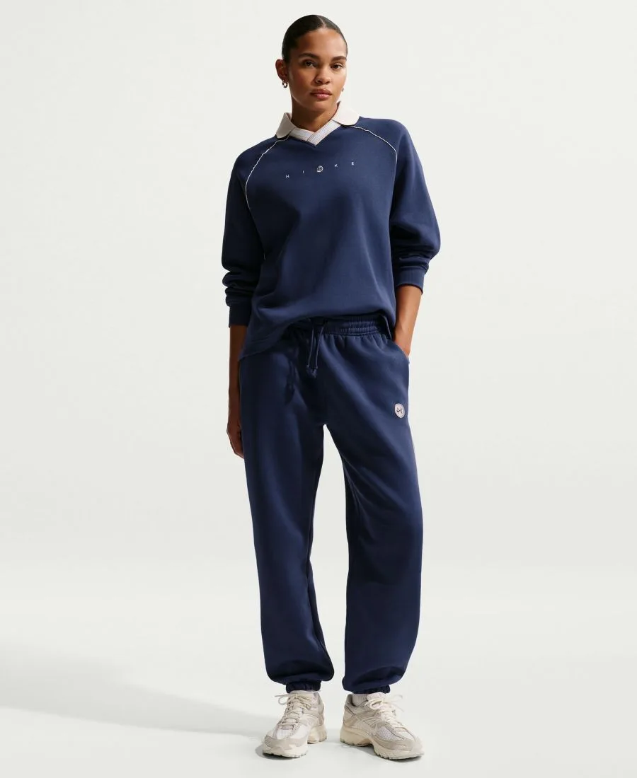 Женские флисовые брюки Sportswear Phoenix свободного кроя Nike, midnight темно-синий/lt orewood brn