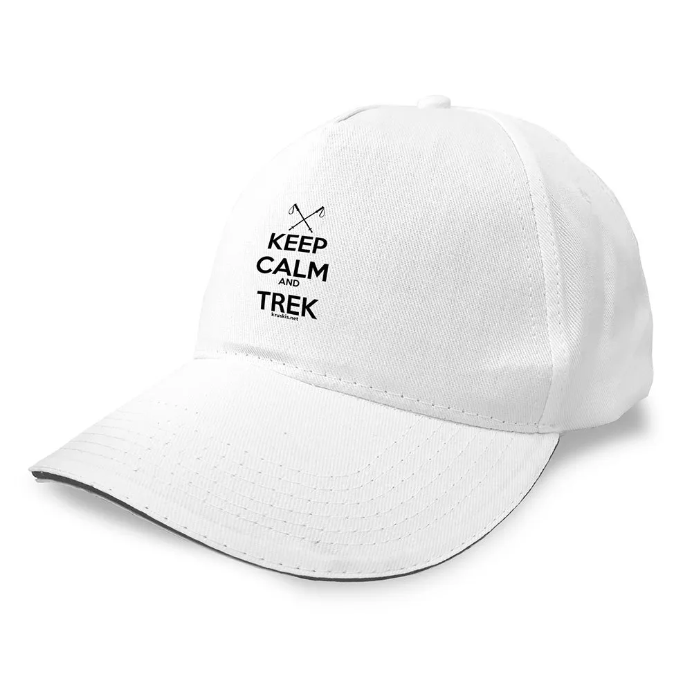 

Бейсболка Kruskis Keep Calm And Trek, белый