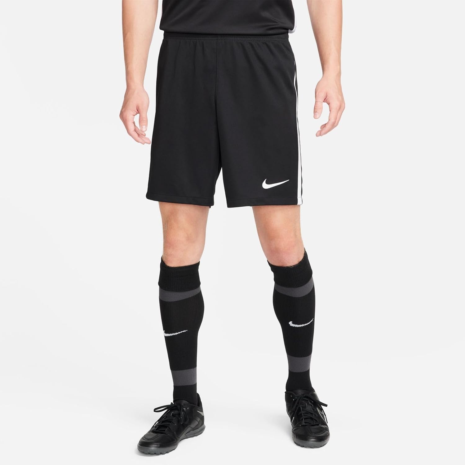 Короткие брюки Nike Mens M Nk Df LGE Knit Iii, Black/White/White — фото 2