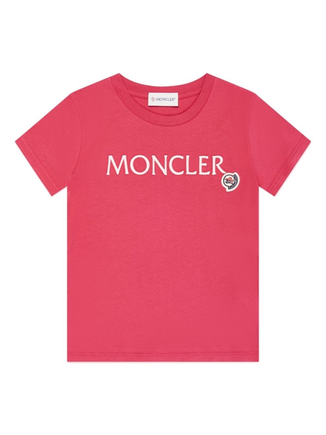 

Moncler Enfant футболка с логотипом, красный