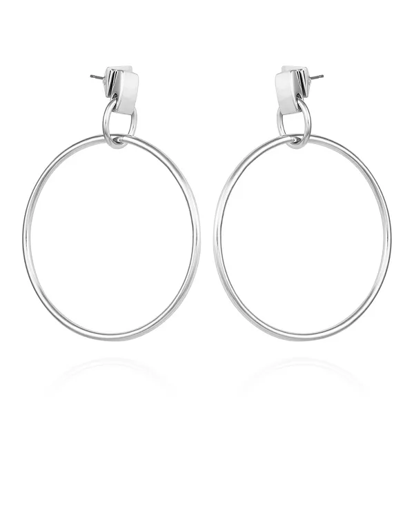 

Серьги-Кольца серебристого тона Vince Camuto, silver-tone