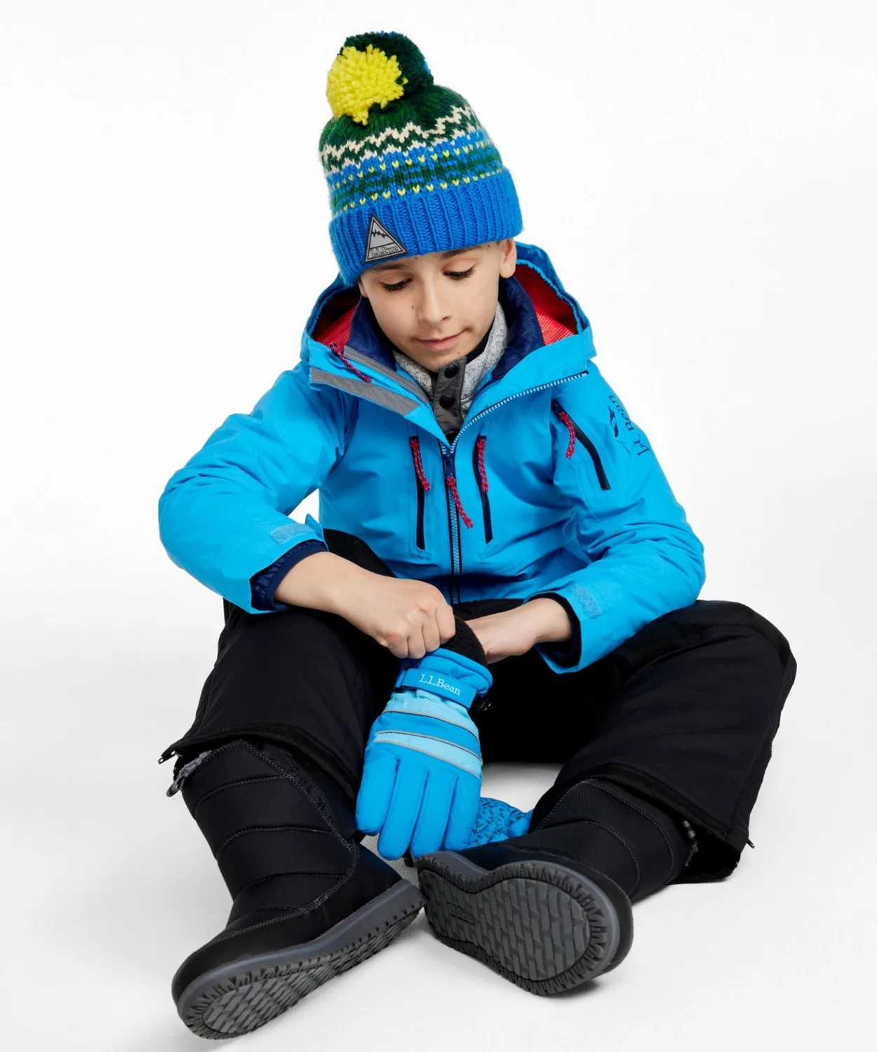 Детская 3-в-1 куртка Pathfinder Waterproof, L.L.Bean, 2 предмета, синий — фото 4