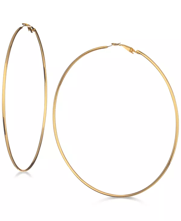 

Большие серьги-кольца 3 1/4 дюйма Guess, gold