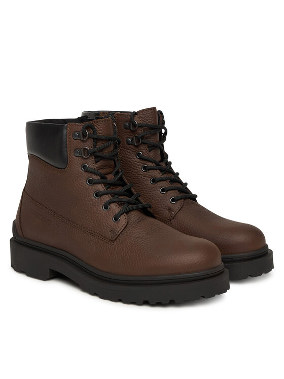 Туфли на шнуровке Tjm Lace Up Boot Leather EM0EM01629 Tommy Jeans, коричневый — фото 2