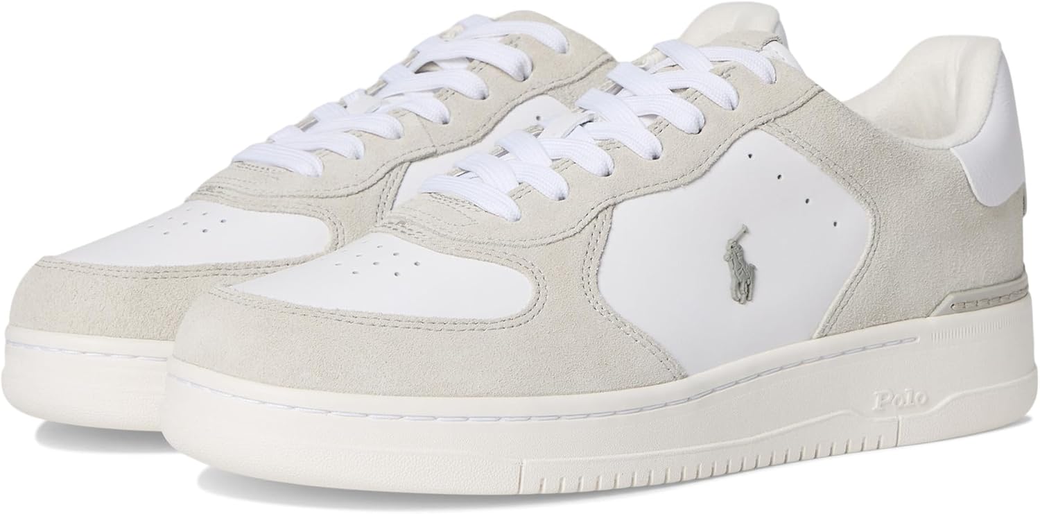 

Мужские кроссовки Polo Ralph Lauren Masters Court из кожи и замши, белый/фиолетовый/серый