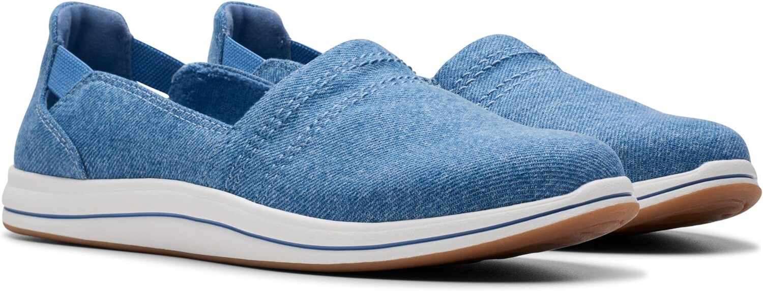 

Лоферы Clarks Breeze Step II, цвет Blue Interest Textile