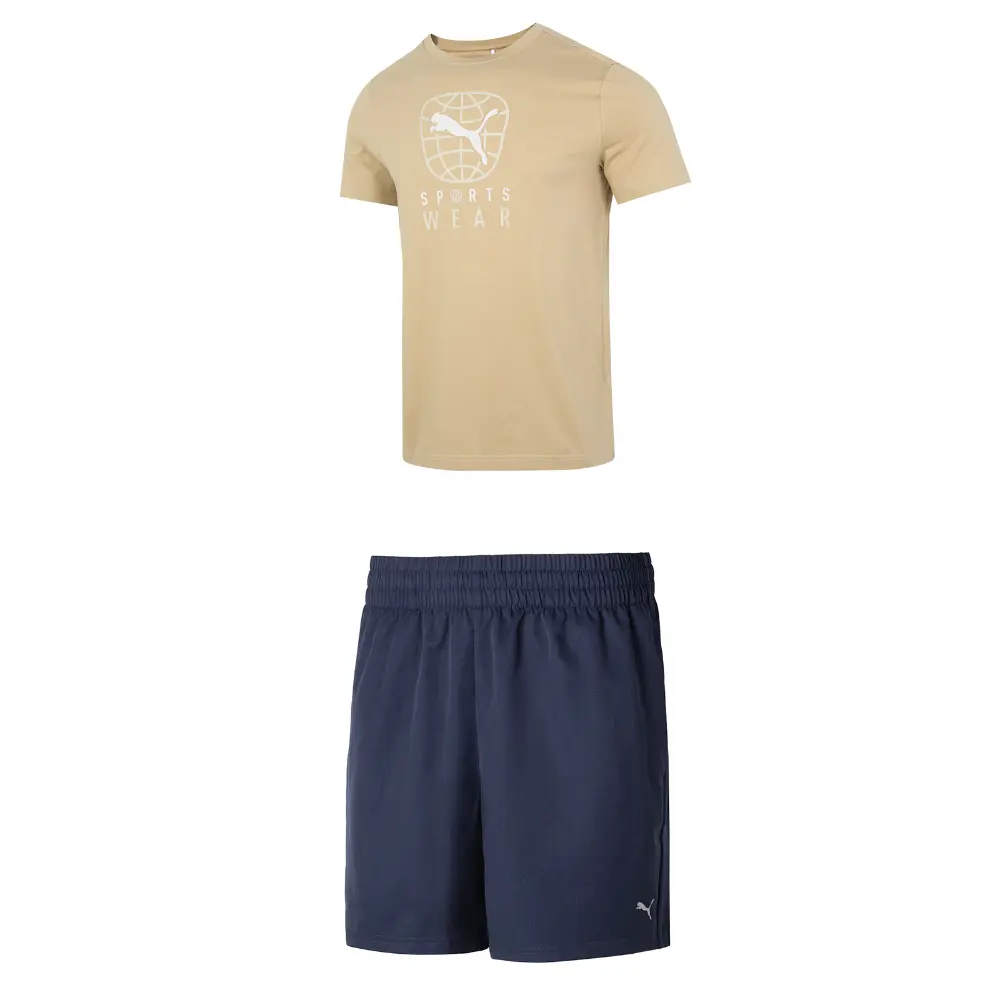 

Повседневная спортивная одежда для мужчин Коричневый + Синий Puma, синий