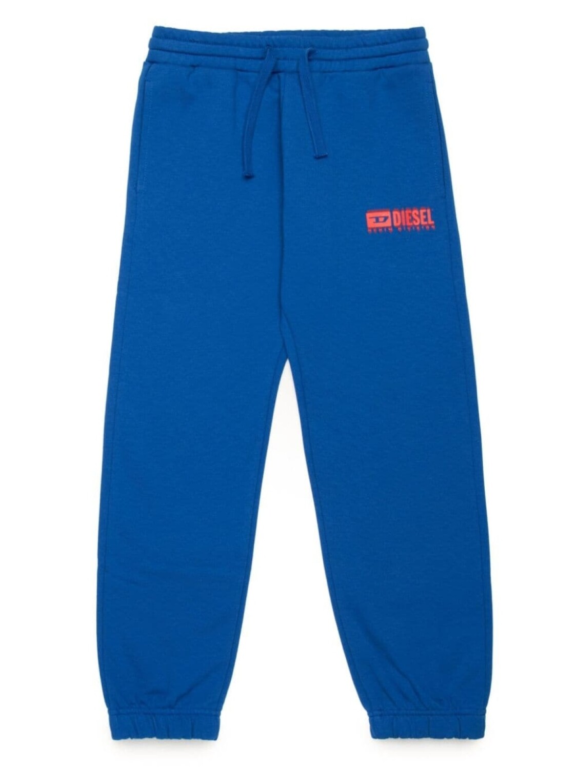

Diesel Kids хлопковые спортивные брюки с логотипом, синий