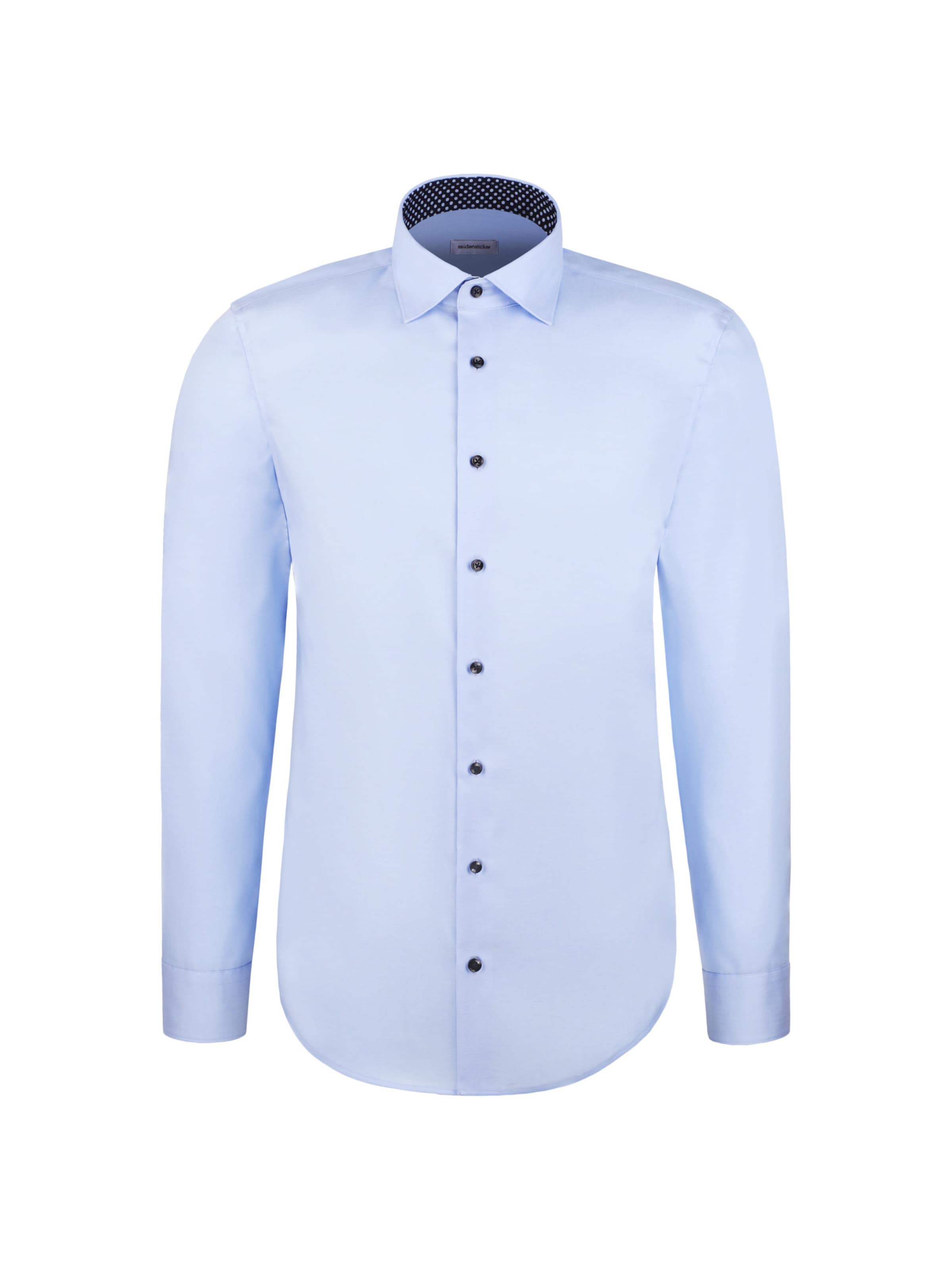 

SEIDENSTICKER Строгий приталенный деловой рубашка 'Schwarze Rose' в цвете Azure