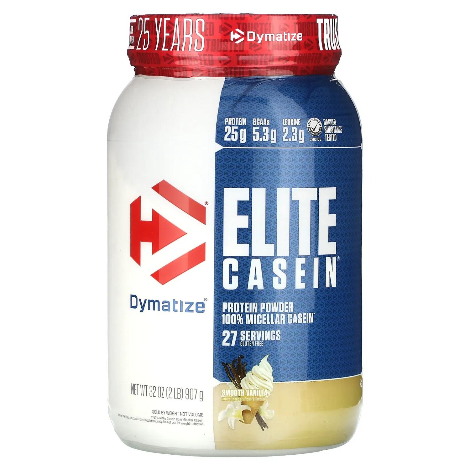 

Dymatize Nutrition Элитный казеиновый протеин Гладкая ваниль 2 фунта
