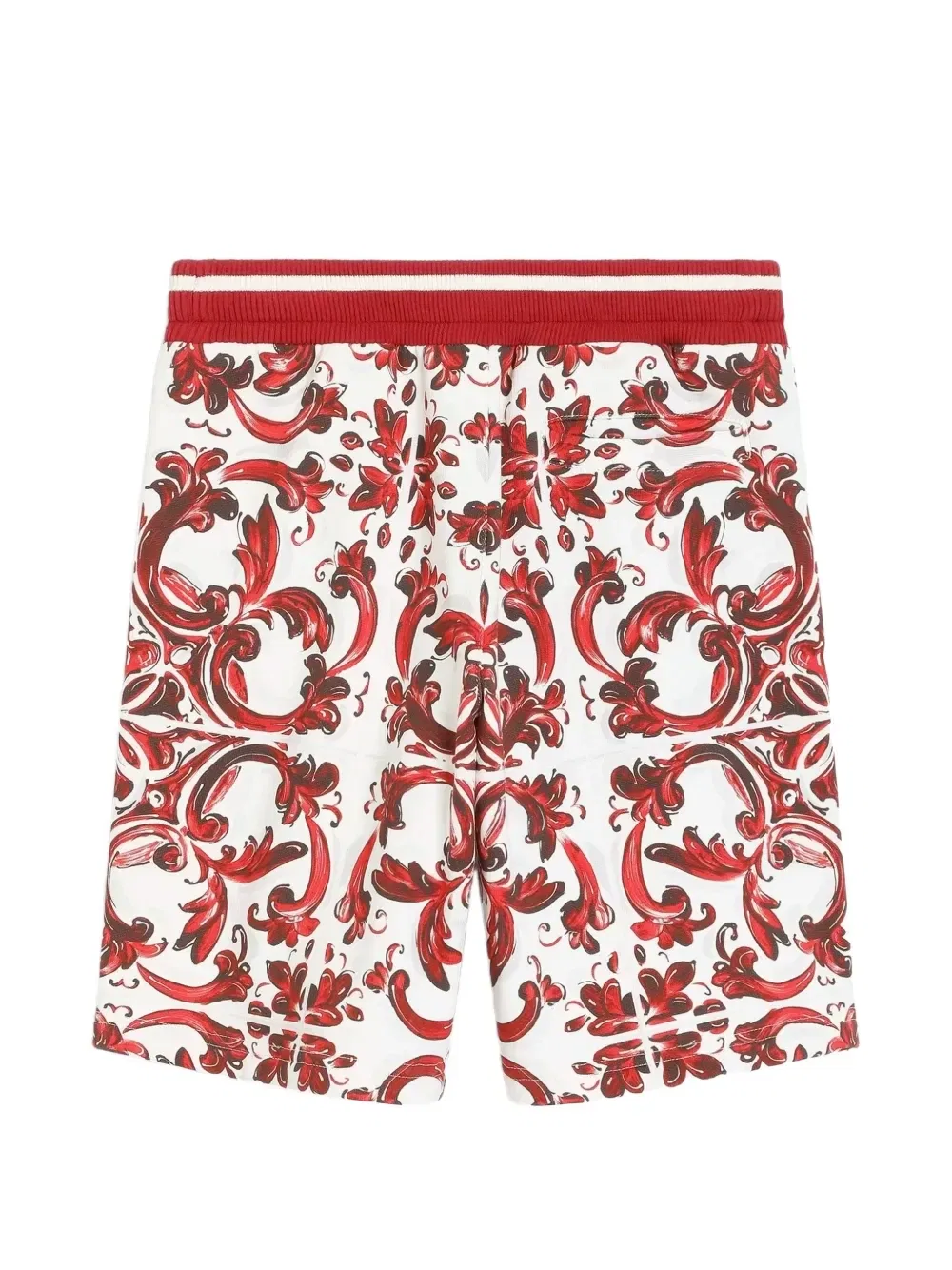 Бермуды из флиса с принтом Majolica Dolce & Gabbana Kids, белый — фото 2