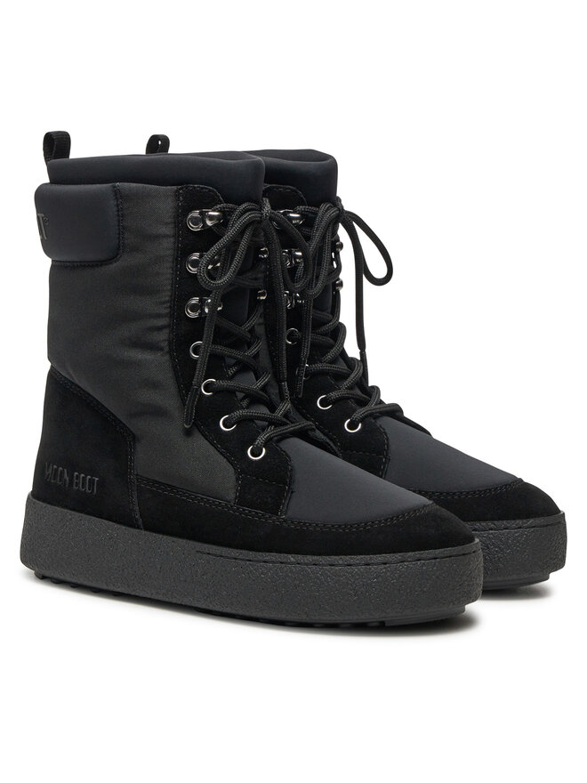 Зимние ботинки женские Moon Boot Ltrack Combat комбинированные, черный — фото 2
