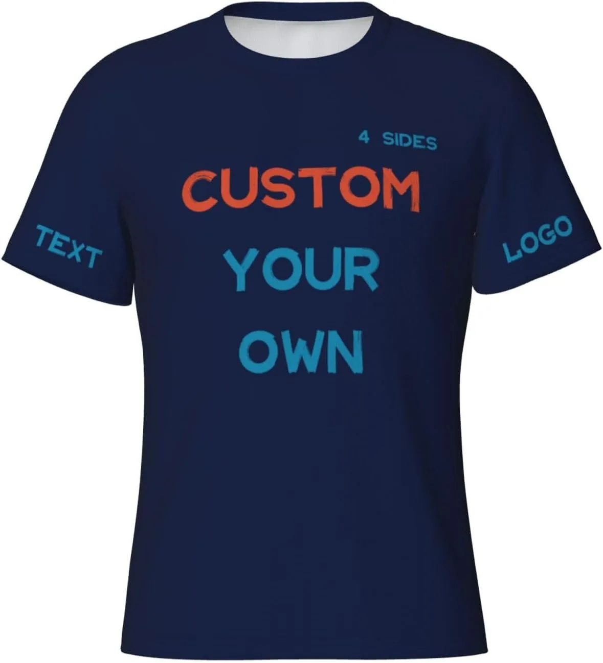 

Футболка Custom с принтом на 4 сторонах для тренировок