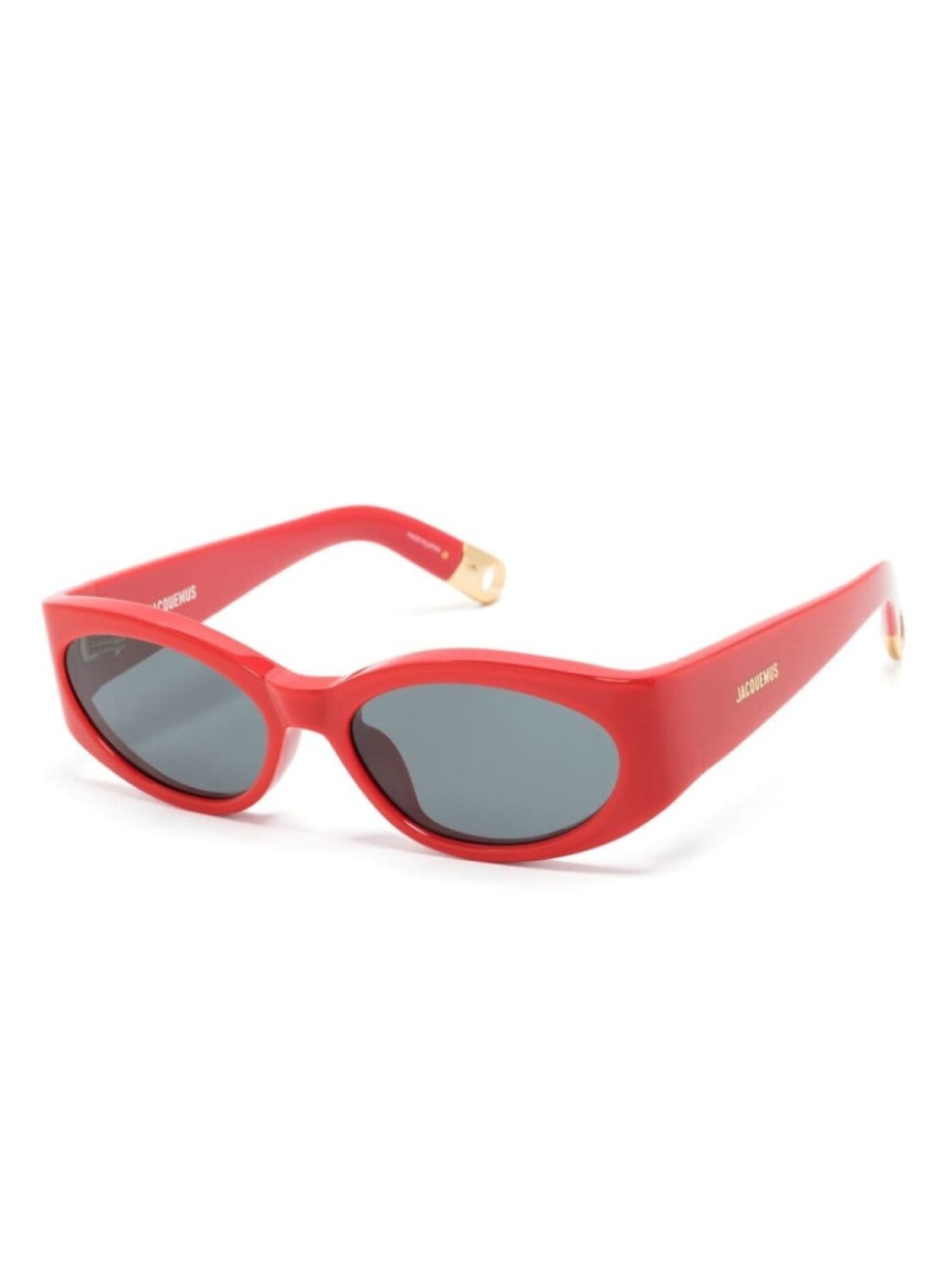 Jacquemus солнцезащитные очки Les Lunettes в овальной оправе, красный — фото 2