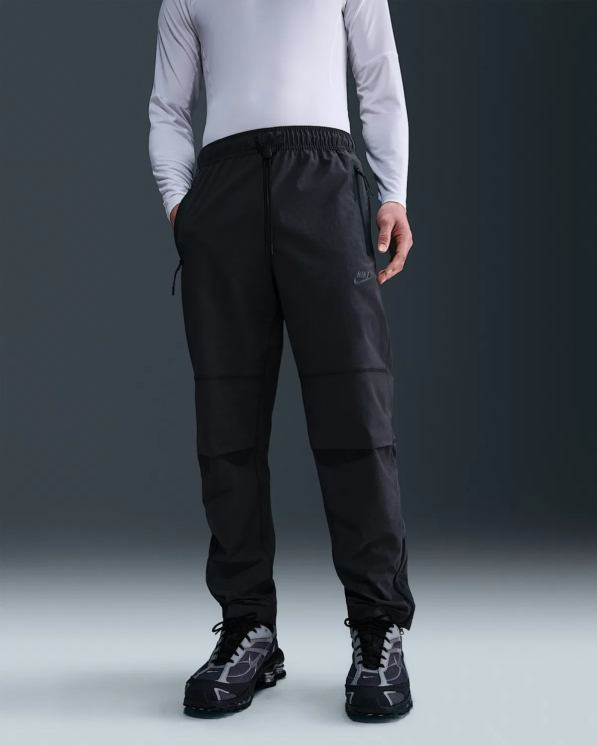 Мужские тканые штаны Nike Tech, Anthracite/Black — фото 2