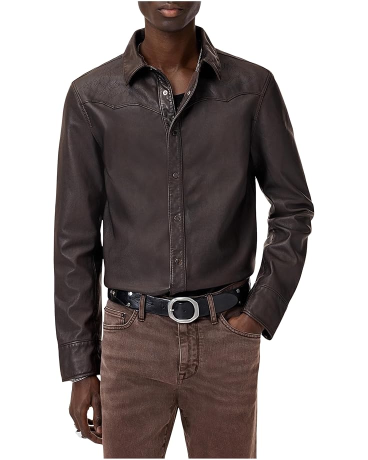 

Куртка John Varvatos Samuel Shirt Jacket, цвет Earth Brown, Коричневый, Куртка John Varvatos Samuel Shirt Jacket, цвет Earth Brown