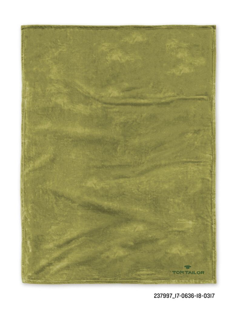 

Одеяло Tom Tailor + логотип 150 х 200 см, мягкое одеяло, флисовое покрывало Schmaenk H.& W. GmbH & Co. Kg Biberna, зеленый