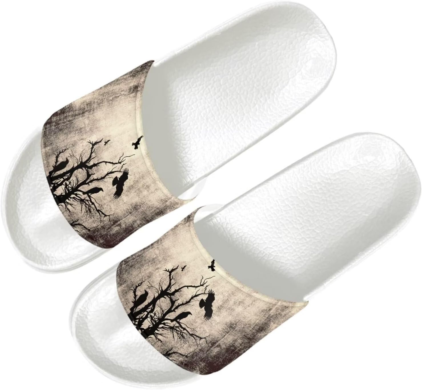 

Мужские шлепанцы Quxjehoe, быстросохнущие для душа, противоскользящие, легкие, модные летние сандалии, размеры США 5-14, Dead Branches