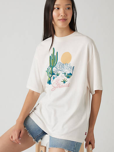 

Футболка с графическим принтом Short Stack Levi's, цвет Americana Desert - White