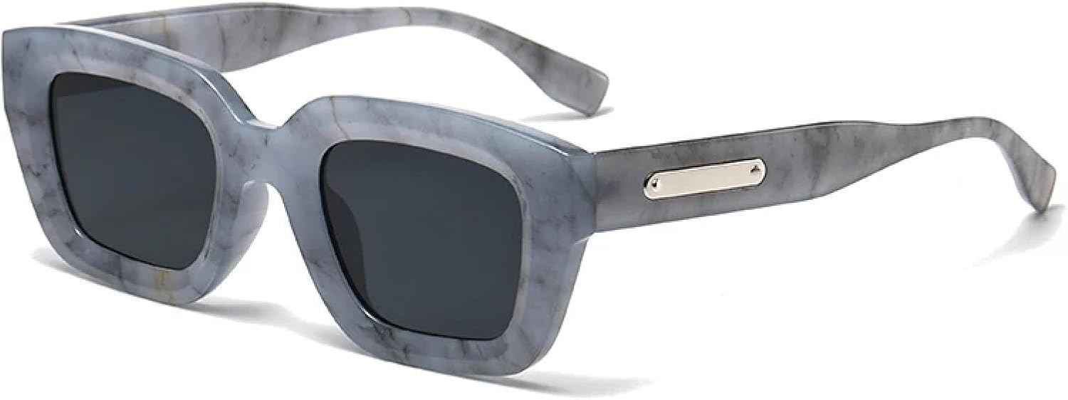 

Модные солнцезащитные очки в маленькой оправе для женщин, разноцветные, в стиле ретро, ​​для мужчин, персонализированные, спортивные, велосипедные, для отдыха TVTBBVV, Gray Marble Pattern