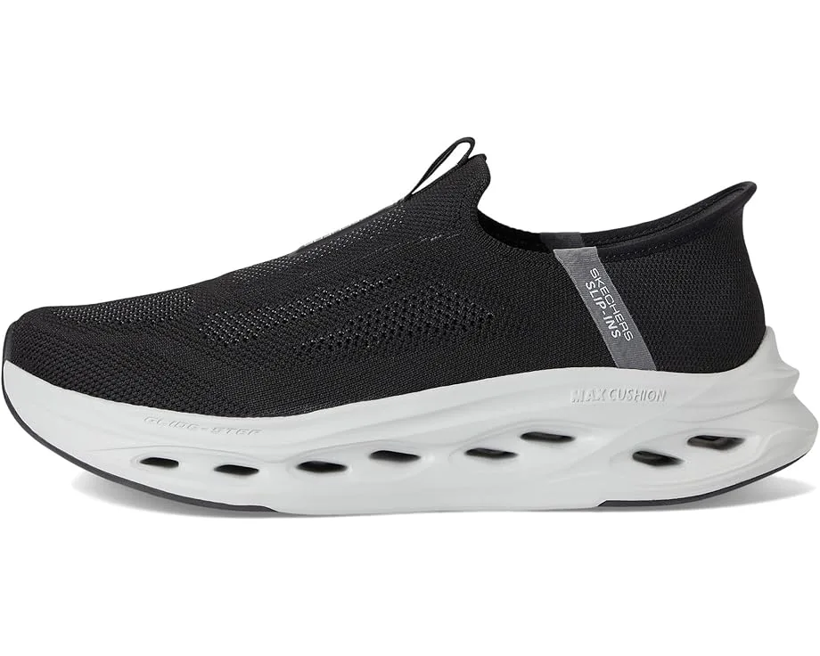 Кроссовки SKECHERS Hands Free Slip-ins Max Cushioning Glide-step Sneaker, Black/Gray — фото 4