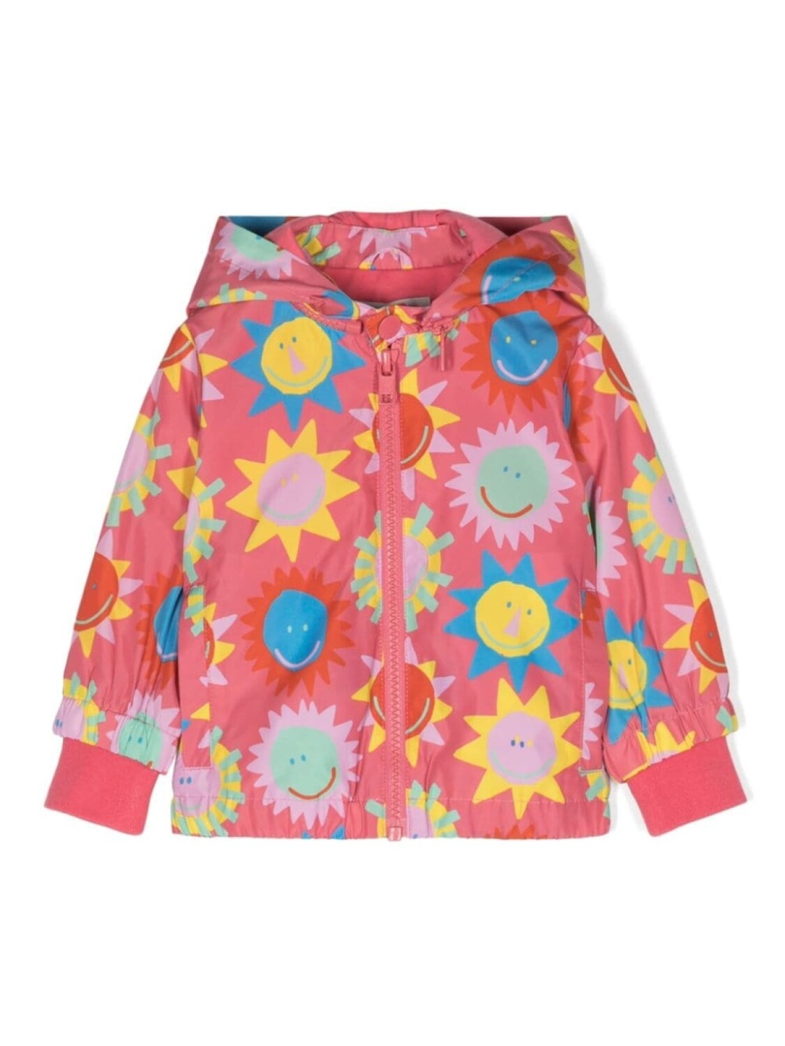 

Stella McCartney Kids куртка на молнии с принтом, красный