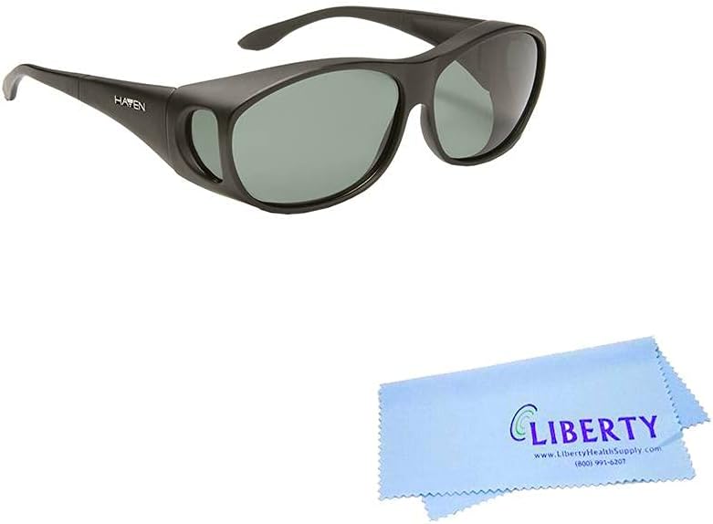 

Поляризованные солнцезащитные очки Eschenbach Haven Meridian - поляризованные солнцезащитные очки для мужчин и женщин - надеваются поверх обычных солнцезащитных очков (серые), Gray