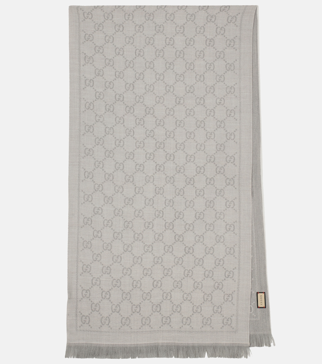 

Шерстяной жаккардовый шарф GG Gucci