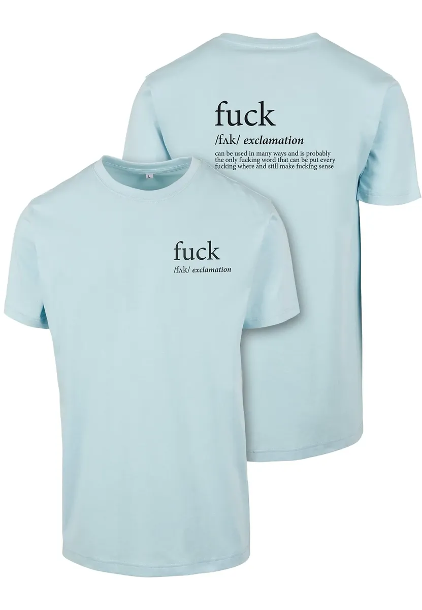 

Футболка Mister Tee "Мужская футболка Mister Tee FCK" Mistertee, синий