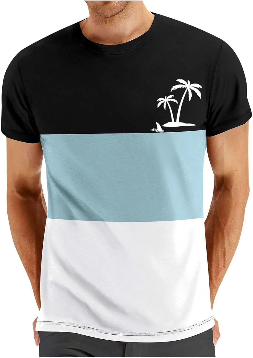 

Мужская футболка Classic Crew Neck с коротким рукавом и принтом Coconut Palm