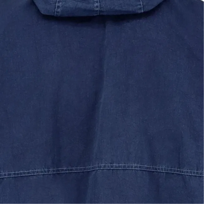 Полузастегнутая куртка Stone Island синяя — фото 4