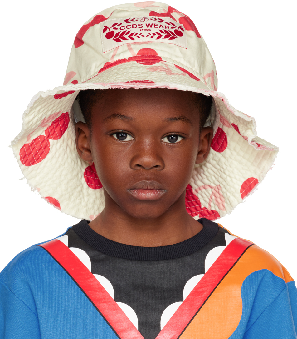 

Детская шляпа-ведро с принтом Off-White GCDS Kids