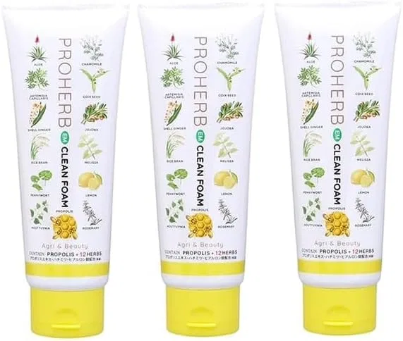 Набор для умывания Pro Herb EM Face Wash Cream 100 г, 3 шт.
