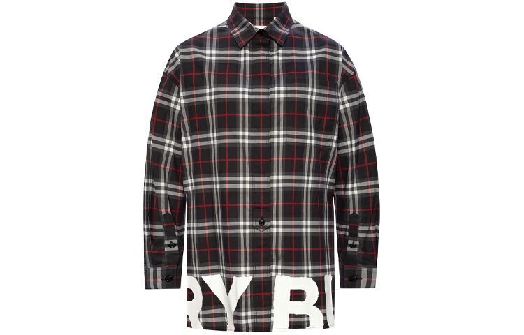 

Рубашка женская Burberry в клетку, красный