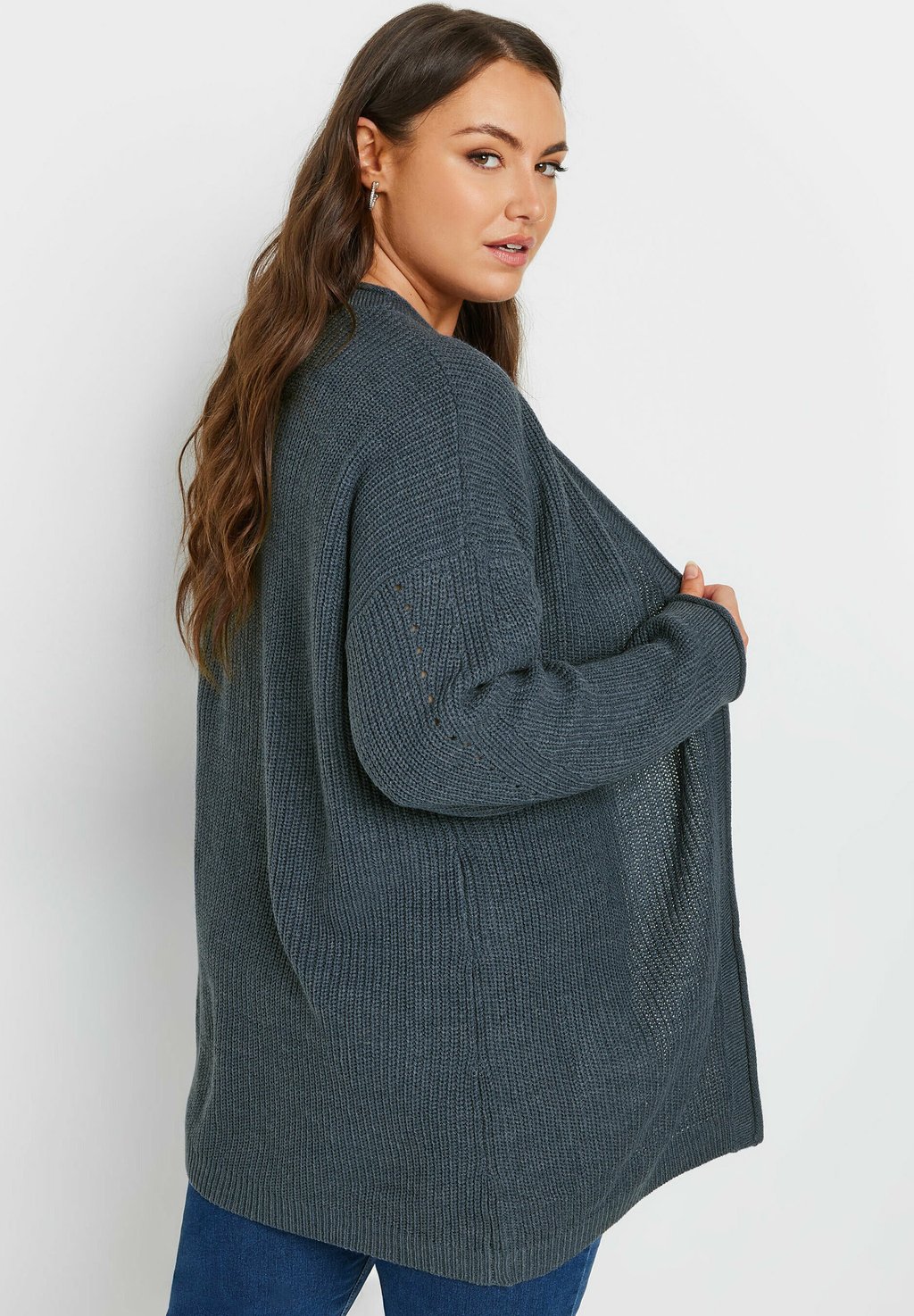 

Кардиган OPEN FRONT Yours Clothing, синий