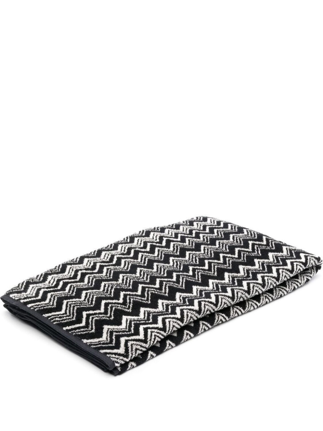 

Missoni Home пляжное полотенце с узором зигзаг, черный