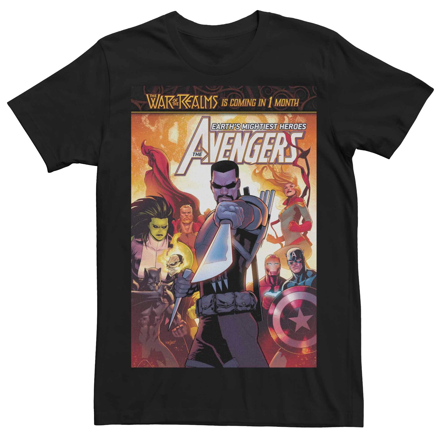 

Мужская футболка Marvel Avengers War of the Realms Licensed Character