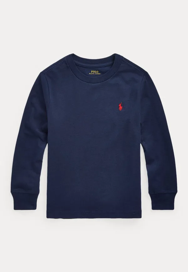Футболка с длинным рукавом из хлопкового трикотажа 714y Polo Ralph Lauren, Cruise Navy