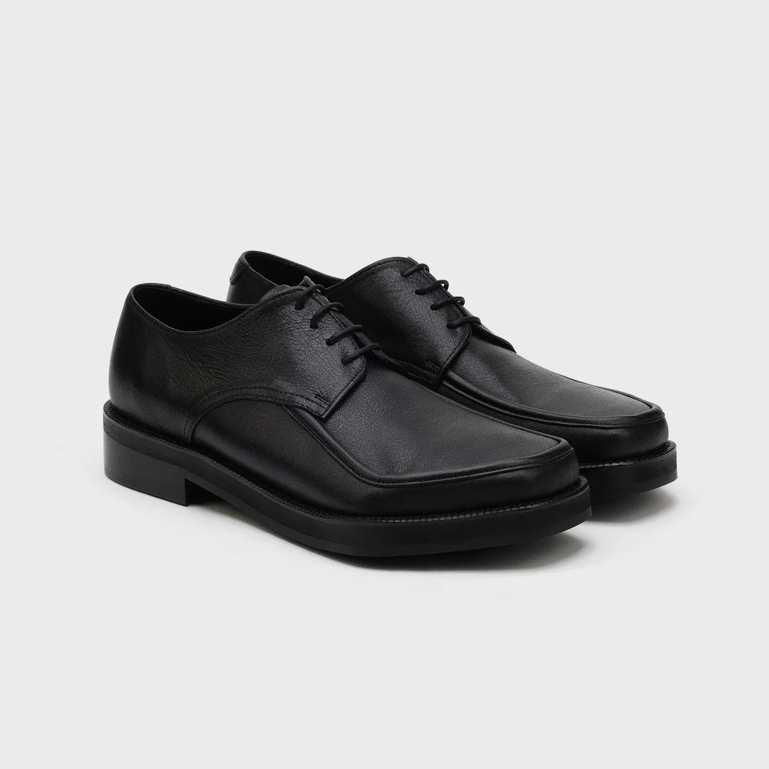 Мужские дерби Firenze.A Unique Pentagon Shape Rubber Sole 1050 Crack Black