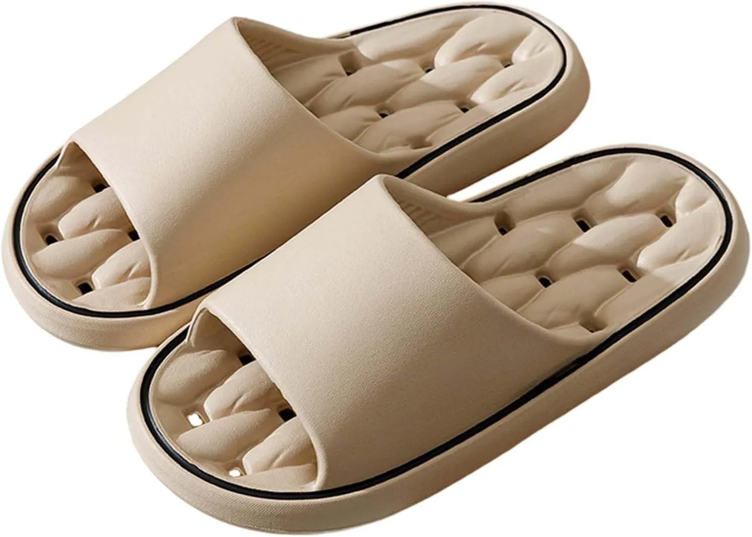 Женские и мужские купальники Cloud Shoes Ультрамягкие тапочки с мягкой ортопедической подкладкой из пены с эффектом памяти, нескользящие и устойчивые Generisch, хаки