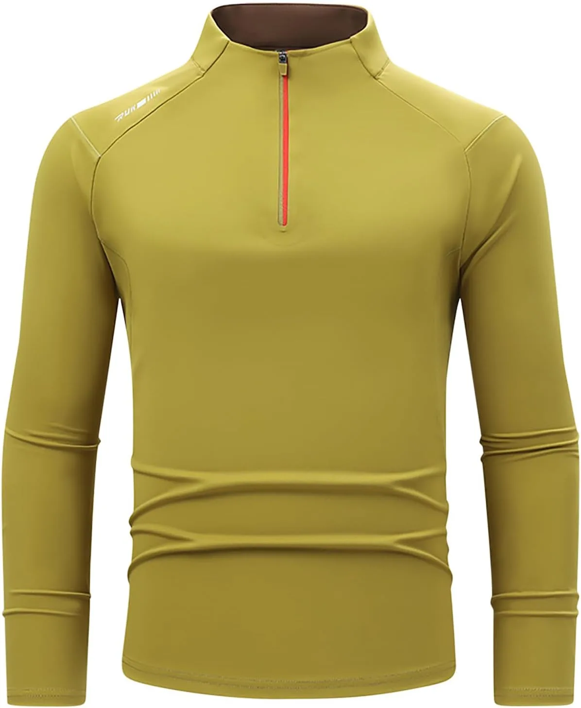

Мужская футболка Quarter Zip Pullovers с длинным рукавом Slim Fit Stretch для гольфа и тренировок Cambkatl