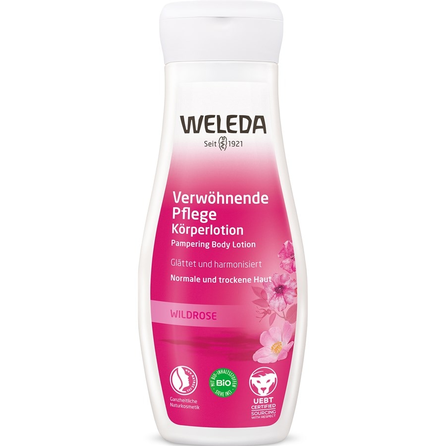 

Лосьон для тела Weleda Wildrose Verwöhnende Pflege Körperlotion, Intensive Feuchtigkeitspflege für glatte Haut 200 ml