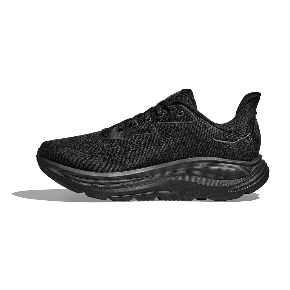 Беговые кроссовки Hoka Clifton 10 Wide (мужские), Black/Black — фото 2