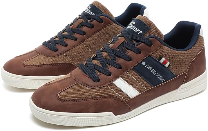 

Мужские кроссовки из канваса для бездорожья, повседневная обувь для путешествий на открытом воздухе, противоскользящие, удобные и легкие Lhyxu, коричневый