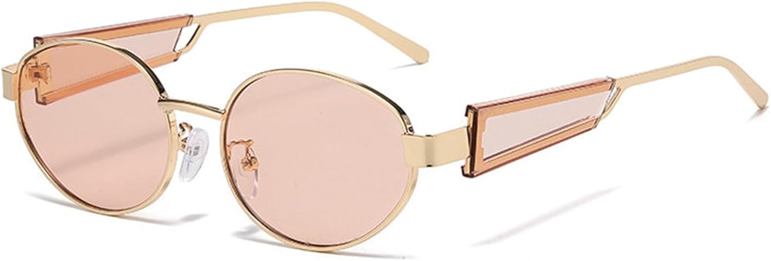 

Солнцезащитные очки Willochra Fashion Oval для женщин, роскошная металлическая оправа, модные зеленые солнцезащитные очки для мужчин, классические винтажные круглые очки UV400, C7