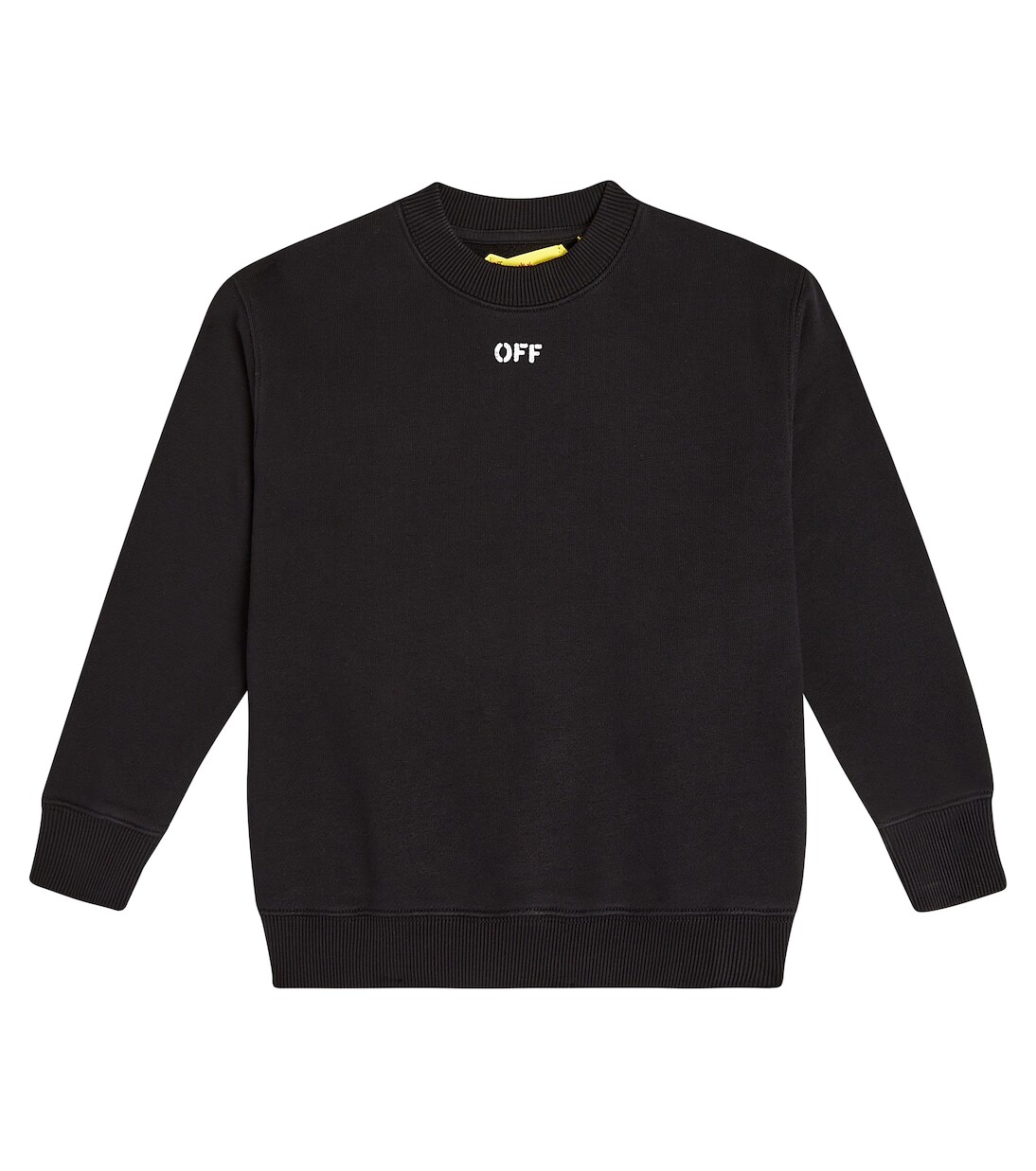 

Толстовка off stamp из хлопкового джерси Off-White Kids, черный