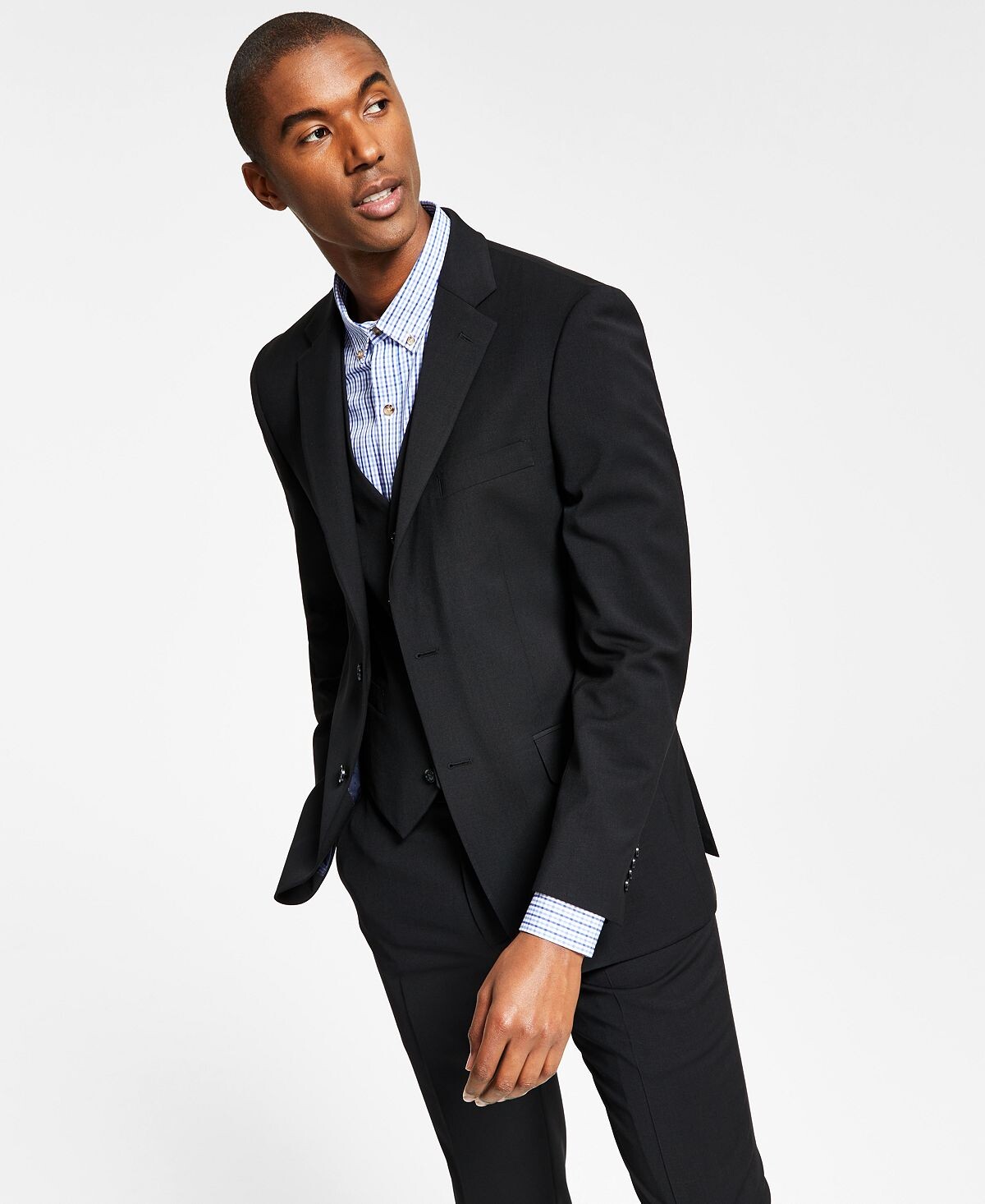 

Мужской однотонный пиджак современного кроя TH Flex Stretch Tommy Hilfiger