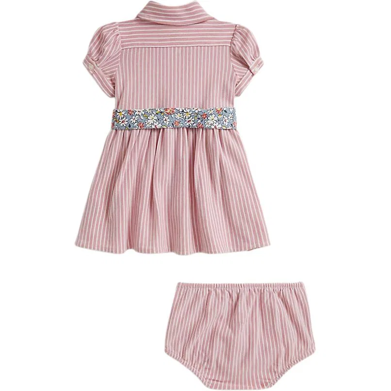Детский костюм с юбкой Polo Ralph Lauren розовый — фото 3