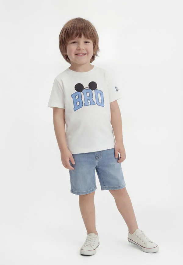 Футболка с принтом dislogo bro Gap, Off-White/Blue